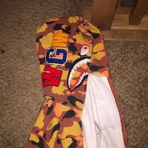Bape | Jackets u0026 Coats | Limited Edition Orange Camo Bape Hoodie | Poshmark